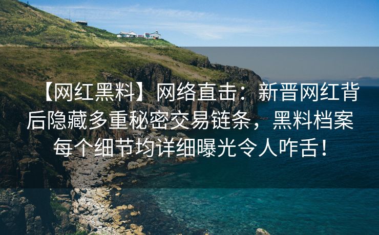 【网红黑料】网络直击:新晋网红背后隐藏多重秘密交易链条,黑料档案每个细节均详细曝光令人咋舌! 【网红黑料】网络直击:新晋网红背后隐藏多重秘密交易链条,黑料档案每个细节均详细曝光令人咋舌!